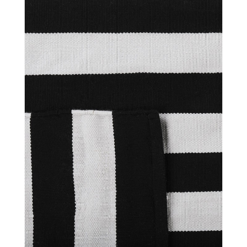 Dywan zewnętrzny 140 x 200 cm czarno-biały TAVAS