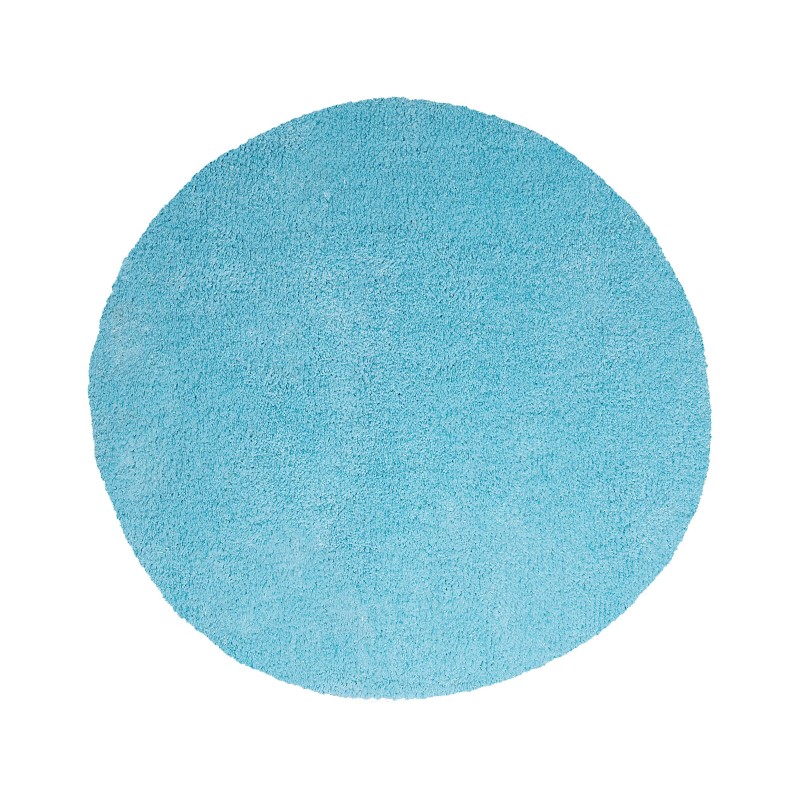 Dywan shaggy okrągły ⌀ 140 cm niebieski DEMRE