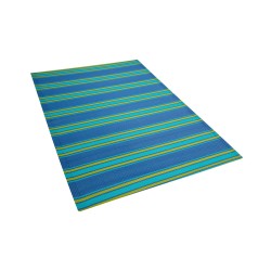 Dywan zewnętrzny 120 x 180 cm niebieski ALWAR