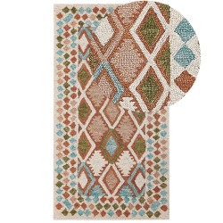 Dywan wełniany 80 x 150 cm wielokolorowy ERMENEK