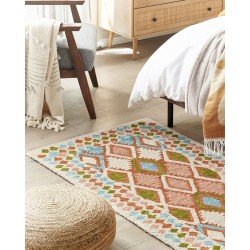 Dywan wełniany 80 x 150 cm wielokolorowy ERMENEK