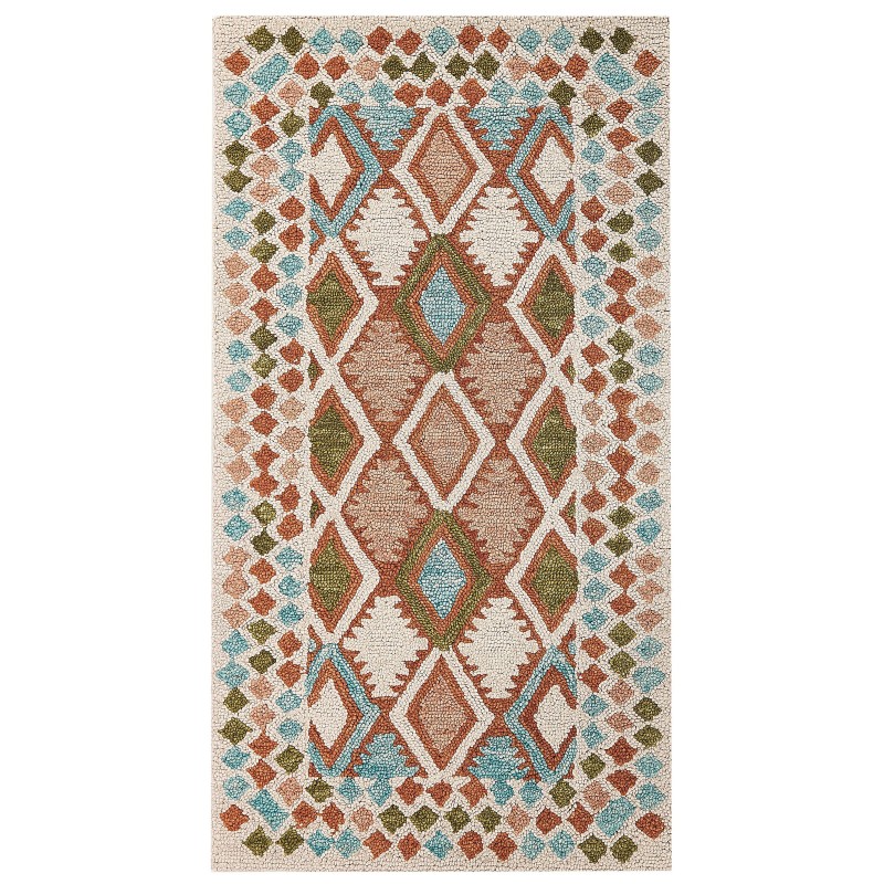 Dywan wełniany 80 x 150 cm wielokolorowy ERMENEK