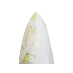 Zestaw 2 poduszek dekoracyjnych PEPEROMIA Bawełna 45 x 45 cm Biały Wzór roślinny