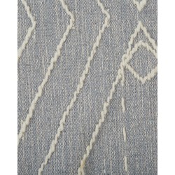 Dywan bawełniany 140 x 200 cm biało-szary KHENIFRA