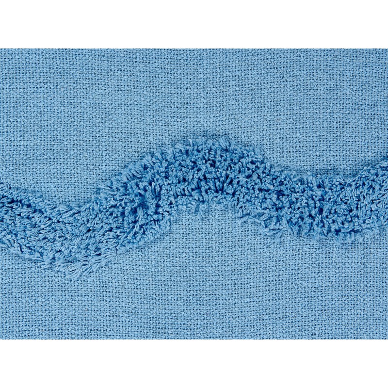 Koc KHARI Bawełna 125 x 150 cm Błękitny