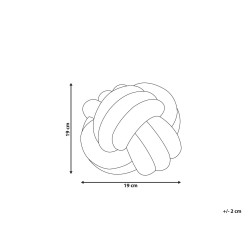 Poduszka dekoracyjna MALNI Boucle 19 x 19 cm Szary Jednolity