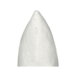 Zestaw 2 poduszek dekoracyjnych LEUZEA Boucle 60 x 60 cm Złamana biel Jednolity