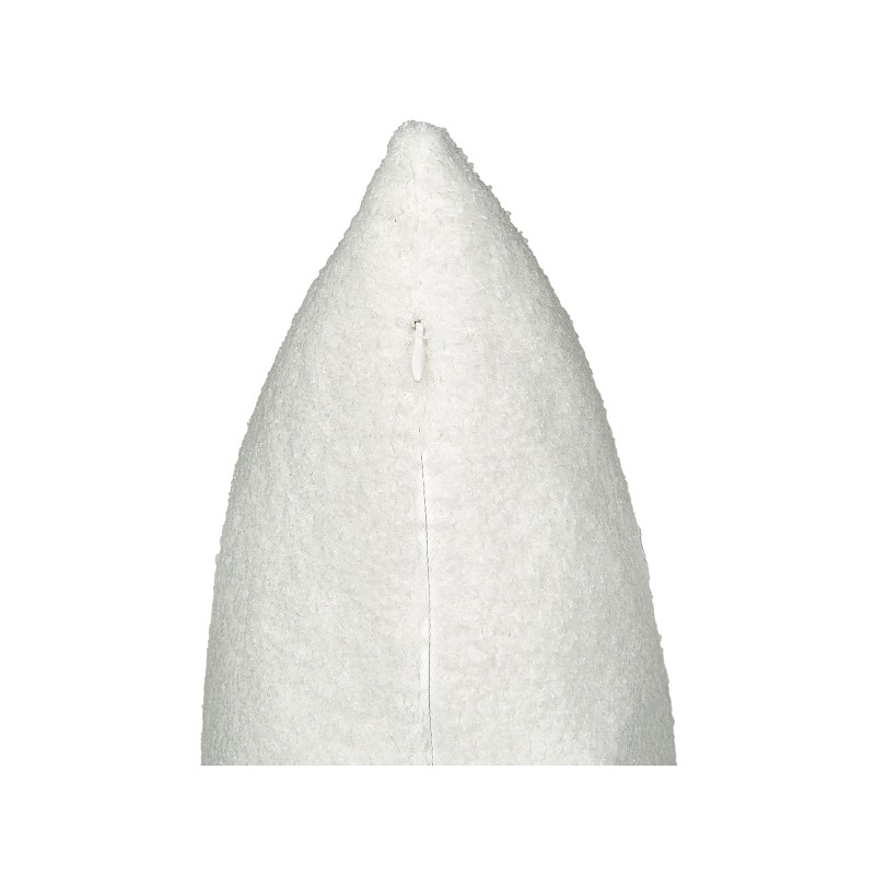 Zestaw 2 poduszek dekoracyjnych LEUZEA Boucle 60 x 60 cm Złamana biel Jednolity