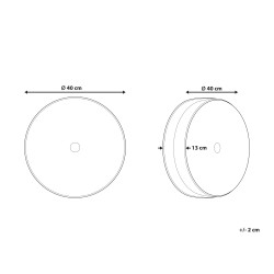 Poduszka dekoracyjna UDALA Welur 40 x 40 cm Lazurowy Jednolity