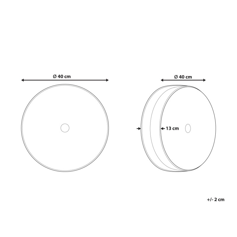 Poduszka dekoracyjna UDALA Welur 40 x 40 cm Lazurowy Jednolity