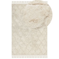 Dywan bawełniany 140 x 200 cm beżowy SILCHAR