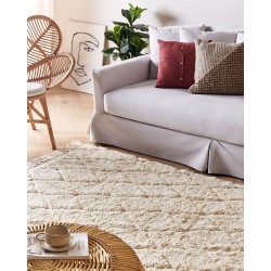 Dywan bawełniany 140 x 200 cm beżowy SILCHAR