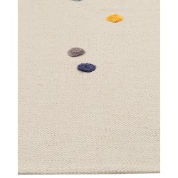 Dywan dziecięcy bawełniany w zwierzęcy wzór 80 x 150 cm beżowy SINGKIL