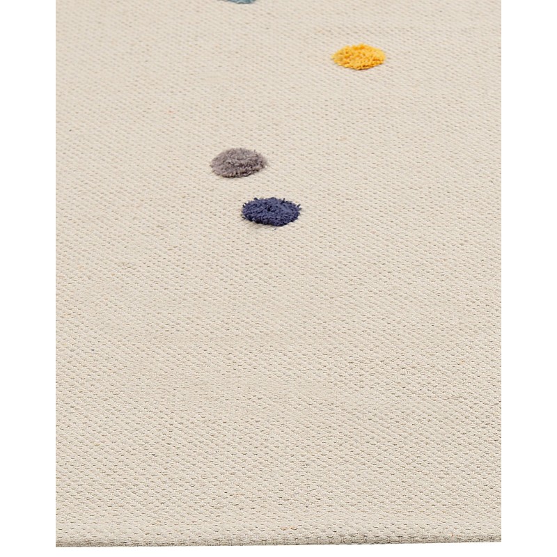 Dywan dziecięcy bawełniany w zwierzęcy wzór 80 x 150 cm beżowy SINGKIL