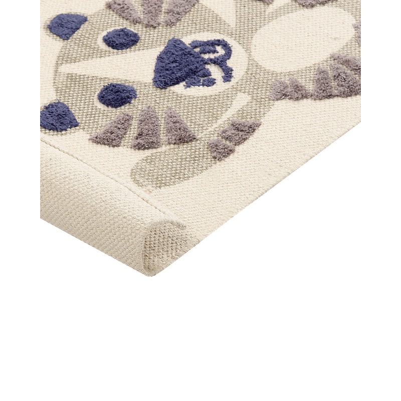 Dywan dziecięcy bawełniany w zwierzęcy wzór 80 x 150 cm beżowy SINGKIL