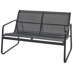 Zestaw ogrodowy ze stolikiem dla 4 osób BARREA Metal Czarny