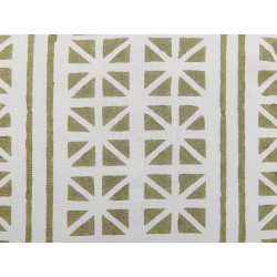 Zestaw 2 poduszek dekoracyjnych SYRINGA Bawełna 45 x 45 cm Zielony Wzór geometryczny