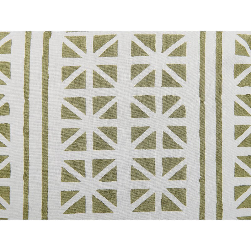 Zestaw 2 poduszek dekoracyjnych SYRINGA Bawełna 45 x 45 cm Zielony Wzór geometryczny