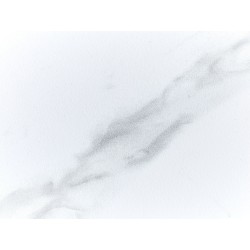 Stół ogrodowy COSOLETO 180 cm 90 cm Efekt marmuru Szkło Biały