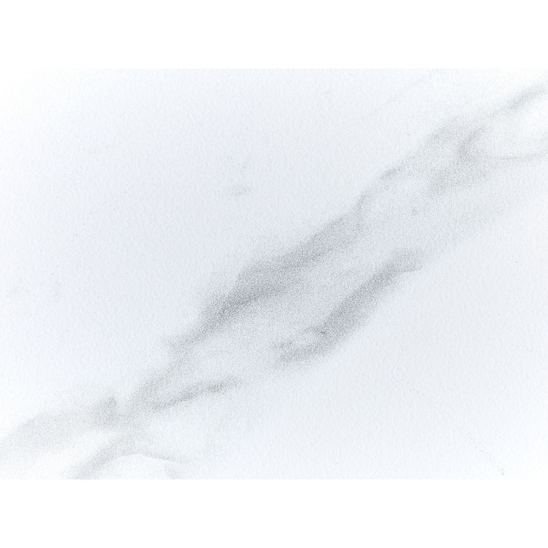 Stół ogrodowy COSOLETO 180 cm 90 cm Efekt marmuru Szkło Biały