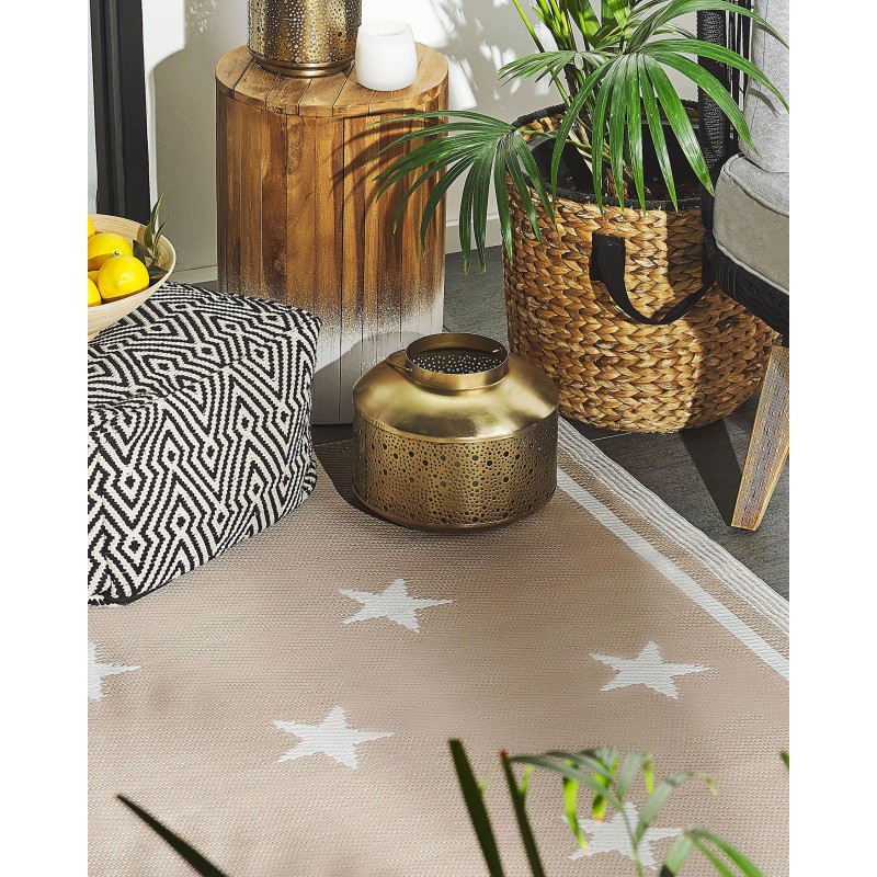 Dywan zewnętrzny 120 x 180 cm beżowy LATUR