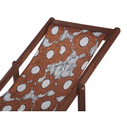 Zestaw 2 wymiennych tkanin do leżaków ogrodowych ANZIO/AVELLINO Czerwony