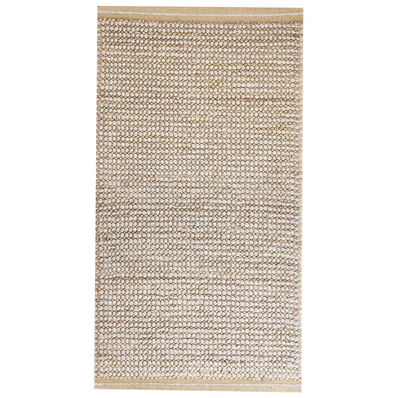 Dywan wełniany 80 x 150 cm beżowy BANOO