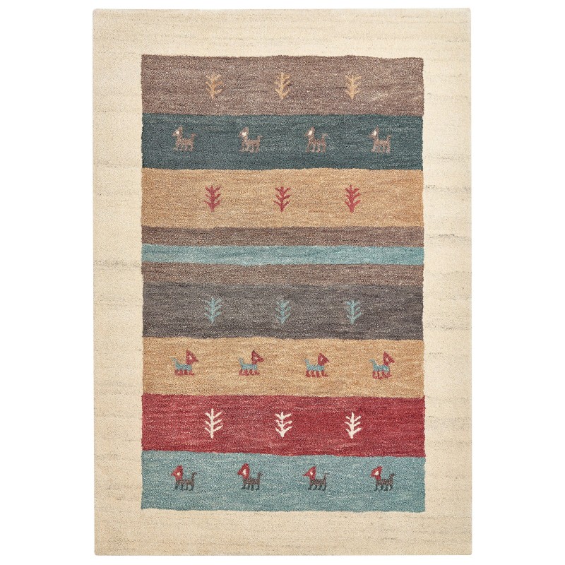 Dywan wełniany gabbeh 160 x 230 cm wielokolorowy SARILAR