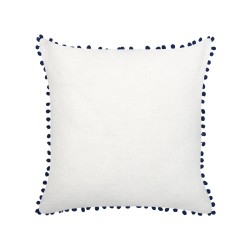 Zestaw 2 poduszek dekoracyjnych DANDELION 45 x 45 cm Ciemnoniebieski Wzór roślinny