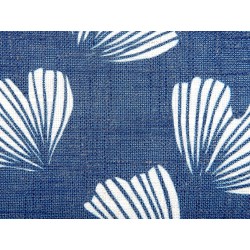 Zestaw 2 poduszek dekoracyjnych DANDELION 45 x 45 cm Ciemnoniebieski Wzór roślinny