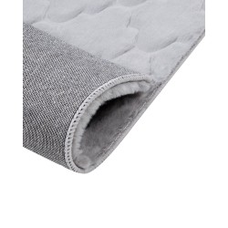 Dywan sztuczne futro królika 80 x 150 cm szary GHARO