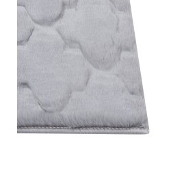 Dywan sztuczne futro królika 80 x 150 cm szary GHARO