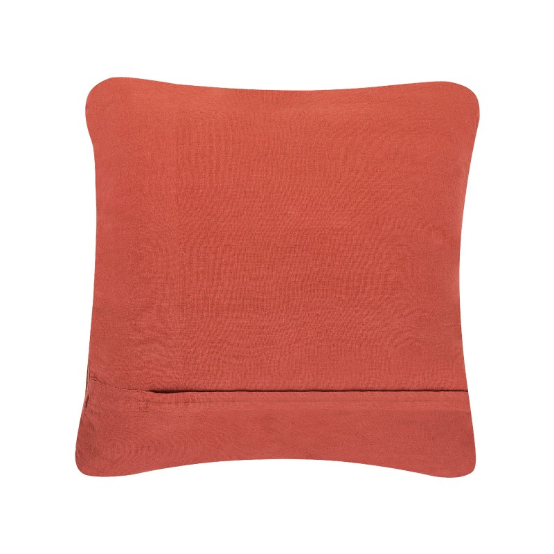 Poduszka dekoracyjna AKKOY Bawełna 45 x 45 cm Pomarańczowy Wzór geometryczny