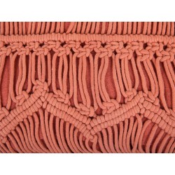 Poduszka dekoracyjna AKKOY Bawełna 45 x 45 cm Pomarańczowy Wzór geometryczny