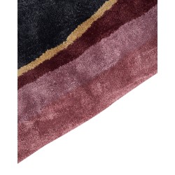 Dywan z wiskozy 160 x 230 cm czarny PITHORO