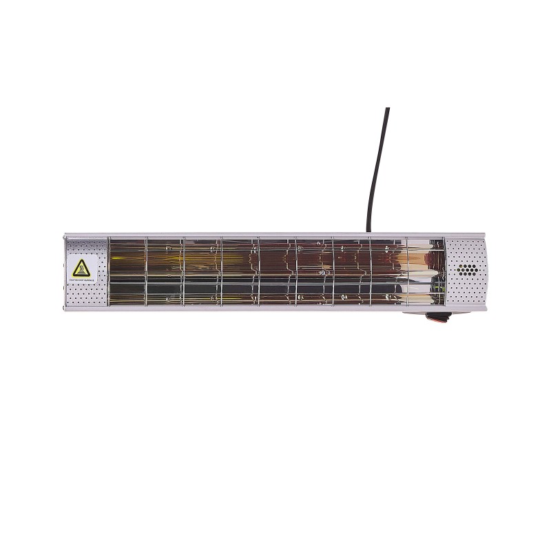 Promiennik na podczerwień ścienny BROMO 2000 W Srebrny