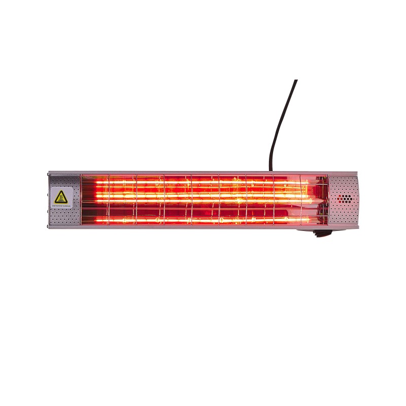 Promiennik na podczerwień ścienny BROMO 2000 W Srebrny