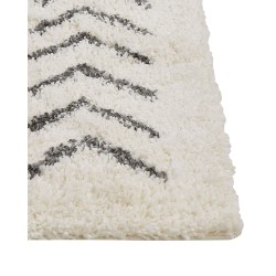Dywan shaggy 80 x 150 cm biało-szary AYRUM