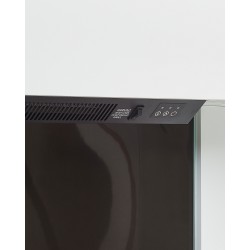 Kominek elektryczny z funkcją grzania KALAHARI Z pilotem Biały