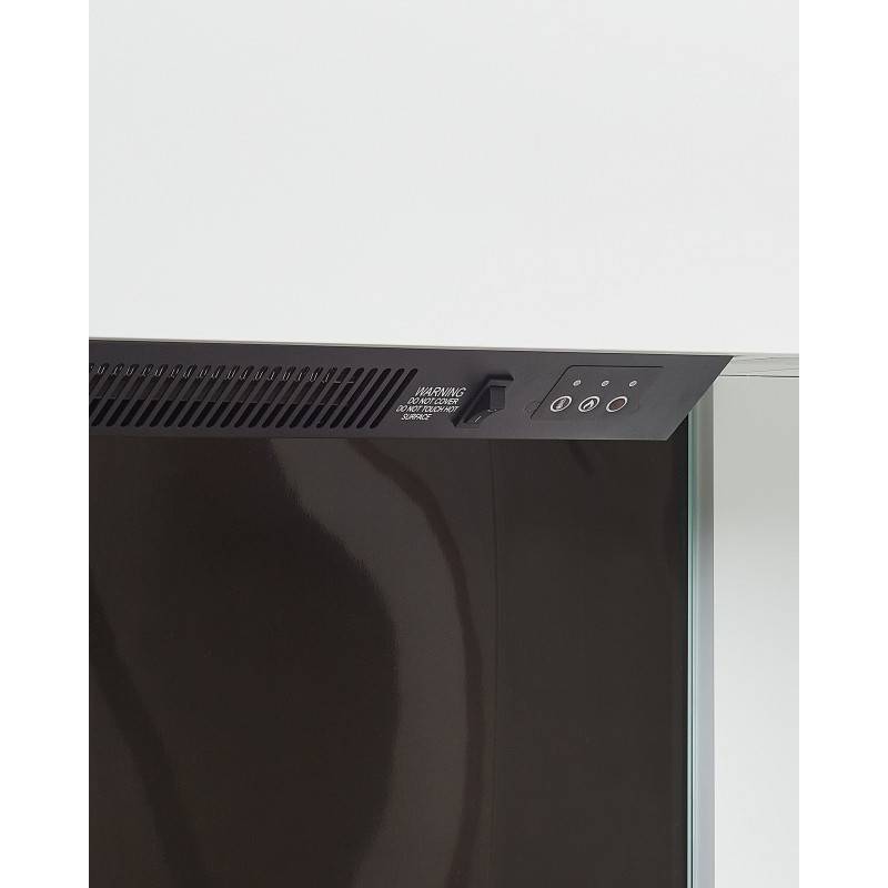 Kominek elektryczny z funkcją grzania KALAHARI Z pilotem Biały