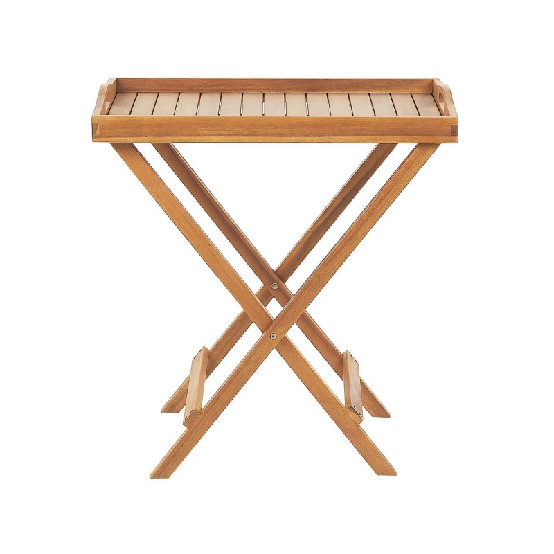 Stolik ogrodowy drewniany jasny JAVA