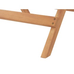 Stolik ogrodowy drewniany jasny JAVA