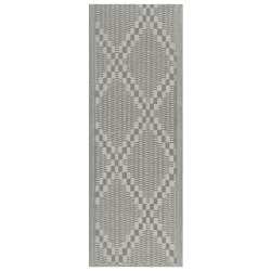 Dywan zewnętrzny 60 x 105 cm szary JALNA