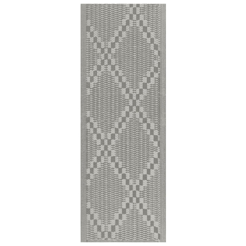 Dywan zewnętrzny 60 x 105 cm szary JALNA