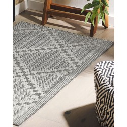 Dywan zewnętrzny 60 x 105 cm szary JALNA