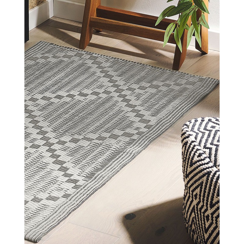 Dywan zewnętrzny 60 x 105 cm szary JALNA