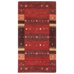 Dywan wełniany gabbeh 80 x 150 cm czerwony SINANLI