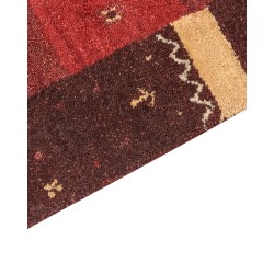Dywan wełniany gabbeh 80 x 150 cm czerwony SINANLI