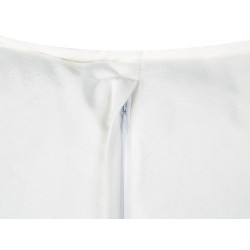 Zestaw 2 poduszek dekoracyjnych SENECIA Boucle 45 x 45 cm Złamana biel Jednolity