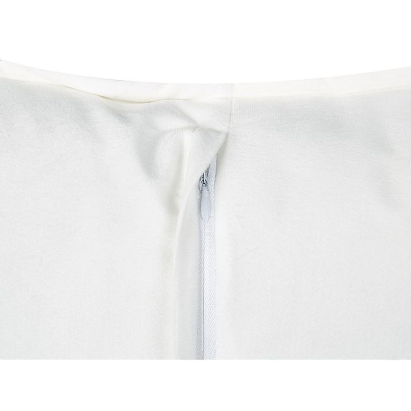 Zestaw 2 poduszek dekoracyjnych SENECIA Boucle 45 x 45 cm Złamana biel Jednolity